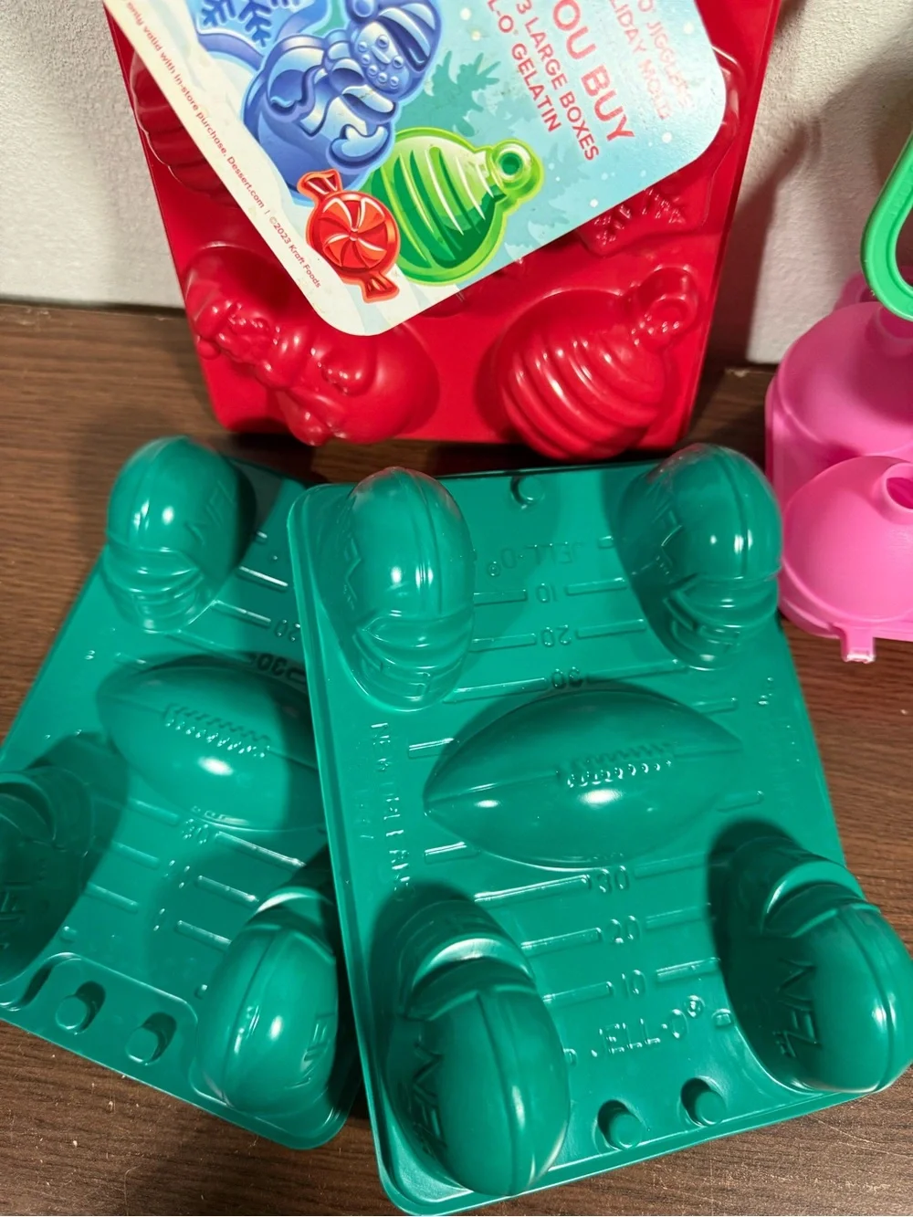 Jello Molds Jiggler Eggs Christmas Football Vintage